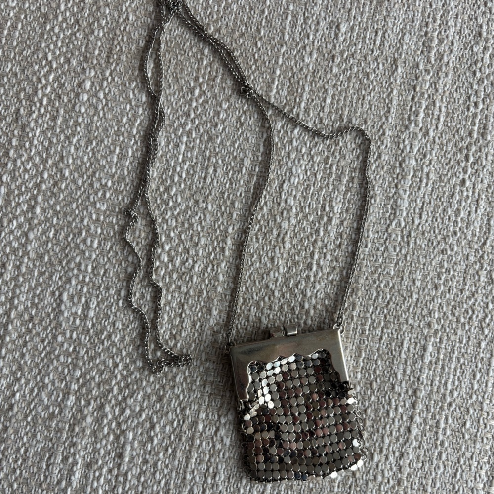 Whiting & Davis Silver Chainmail Necklace